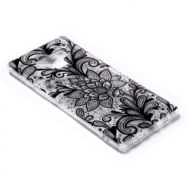 Силіконовий (TPU) чохол Deexe Pretty Glossy для Samsung Galaxy Note 9 (N960), Black Flower