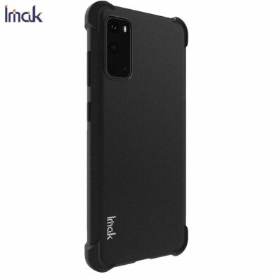 Силиконовый (TPU) чехол IMAK Airbag Case для Samsung Galaxy S20 (G980) - Matte Black