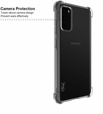 Силіконовий (TPU) чохол IMAK Airbag Case для Samsung Galaxy S20 (G980) - Transparent