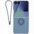 Силиконовый (TPU) чехол с кольцом Deexe Color Shell (FF) для Samsung Galaxy Flip 8 - Dark Blue
