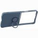 Силиконовый (TPU) чехол с кольцом Deexe Color Shell (FF) для Samsung Galaxy Flip 8 - Dark Blue. Фото 3 из 5