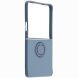 Силиконовый (TPU) чехол с кольцом Deexe Color Shell (FF) для Samsung Galaxy Flip 8 - Dark Blue. Фото 2 из 5