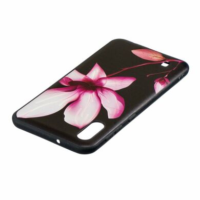 Силиконовый (TPU) чехол UniCase Color Style для Samsung Galaxy M10 - Pink Flower
