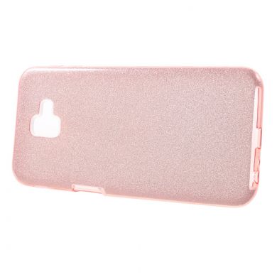 Силиконовый (TPU) чехол UniCase Glitter Cover для Samsung Galaxy J6+ (J610) - Rose Gold