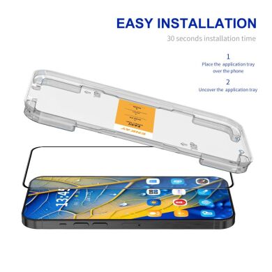 Захисне скло ENKAY Easy Install Full Glue для Samsung Galaxy S24 FE (S721) - Black