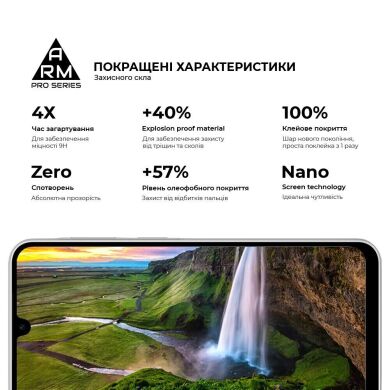 Защитное стекло ArmorStandart Pro 5D для Samsung Galaxy A08 (A085) - Black