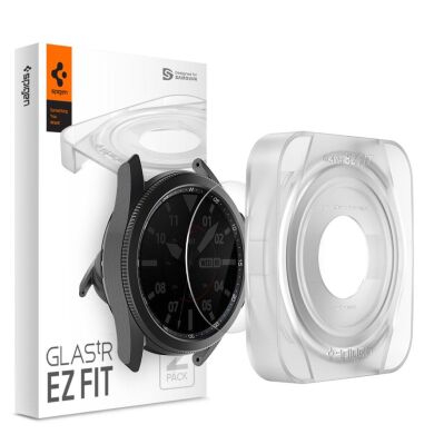 Комплект защитных стекол Spigen (SGP) Glas.tR EZ Fit для Samsung Galaxy Watch 3 (45mm)