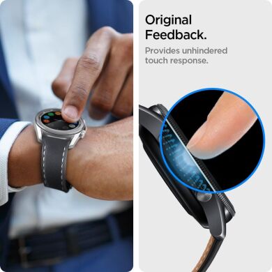 Комплект защитных стекол Spigen (SGP) Glas.tR EZ Fit для Samsung Galaxy Watch 3 (45mm)