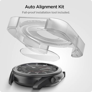 Комплект защитных стекол Spigen (SGP) Glas.tR EZ Fit для Samsung Galaxy Watch 3 (45mm)