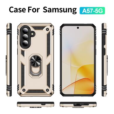 Защитный чехол Deexe Armor Case для Samsung Galaxy A57 (A576) - Black