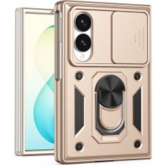 Защитный чехол Deexe Armor Shield (FF) для Samsung Galaxy Fold 8 - Gold