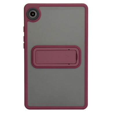 Защитный чехол Deexe Crystal Kickstand для Samsung Galaxy Tab A9 (X110/115) - Wine Red