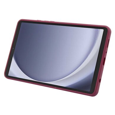 Защитный чехол Deexe Crystal Kickstand для Samsung Galaxy Tab A9 (X110/115) - Wine Red