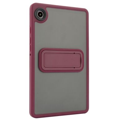 Защитный чехол Deexe Crystal Kickstand для Samsung Galaxy Tab A9 (X110/115) - Wine Red