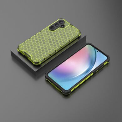 Захисний чохол Deexe Honeycomb Series для Samsung Galaxy A55 (A556) - Green