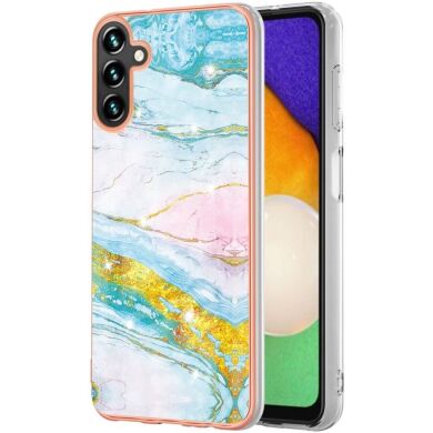 Защитный чехол Deexe Marble Style для Samsung Galaxy A04s (A047) / A13 5G (A136) - Light Green