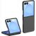 Защитный чехол Deexe Satin Case для Samsung Galaxy Flip 8 - Black