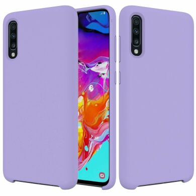 Захисний чохол Deexe Silicone Case для Samsung Galaxy A70 (A705), Purple