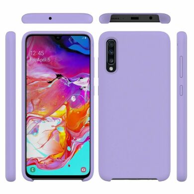 Захисний чохол Deexe Silicone Case для Samsung Galaxy A70 (A705), Purple