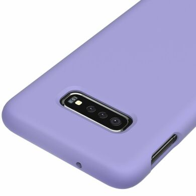 Захисний чохол Deexe Silicone Case для Samsung Galaxy S10 (G973) - Purple