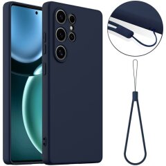 Захисний чохол Deexe Silicone Case with MagSafe для Samsung Galaxy S25 Ultra (S938) - Dark Blue