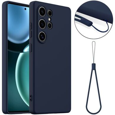 Захисний чохол Deexe Silicone Case with MagSafe для Samsung Galaxy S25 Ultra (S938) - Dark Blue