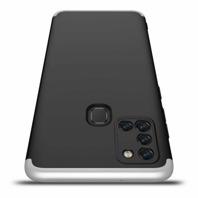 Защитный чехол GKK Double Dip Case для Samsung Galaxy A21s (A217) - Black / Silver