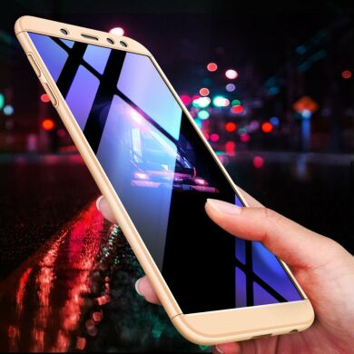 Защитный чехол GKK Double Dip Case для Samsung Galaxy A6 2018 (A600) - Gold