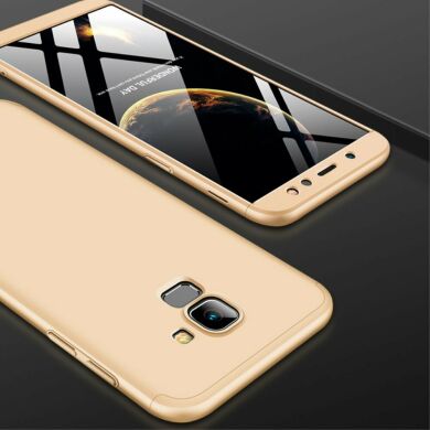 Защитный чехол GKK Double Dip Case для Samsung Galaxy A6 2018 (A600) - Gold