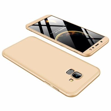 Защитный чехол GKK Double Dip Case для Samsung Galaxy A6 2018 (A600) - Gold