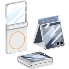 Захисний чохол GKK Magnetic Shell для Samsung Galaxy Flip 7 - Silver