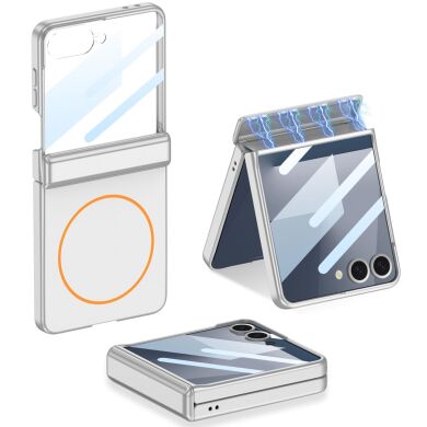 Защитный чехол GKK Magnetic Shell для Samsung Galaxy Flip 7 - Silver