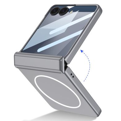 Защитный чехол GKK Magnetic Shell для Samsung Galaxy Flip 7 - Silver