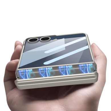 Защитный чехол GKK Magnetic Shell для Samsung Galaxy Flip 7 - Silver