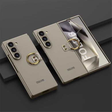 Защитный чехол GKK Ring Holder для Samsung Galaxy Fold 6 - Titanium Grey
