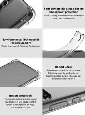 Захисний чохол IMAK Airbag MAX Case для Samsung Galaxy A35 (A356) - Transparent Black