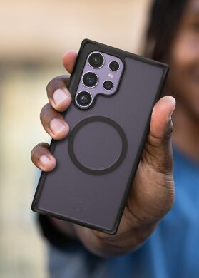 Захисний чохол ItSkins Hybrid R Frost with MagSafe для Samsung Galaxy S24 Ultra (S928) SGGB-HMFRT-BLCK - Black