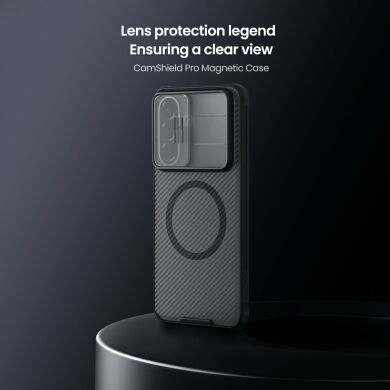 Захисний чохол NILLKIN CamShield Pro Magnetic (Clear Version) для Samsung Galaxy A57 (A576) - Transparent Black