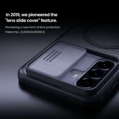 Захисний чохол NILLKIN CamShield Pro Magnetic (Clear Version) для Samsung Galaxy A57 (A576) - Transparent Black