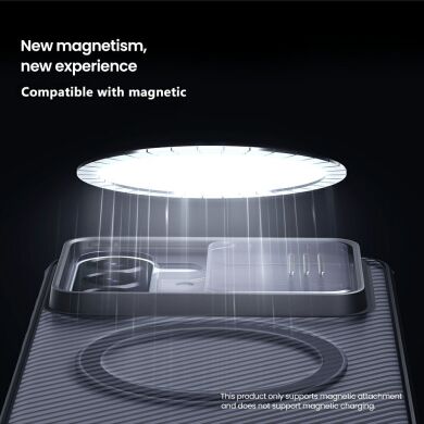Захисний чохол NILLKIN CamShield Pro Magnetic (Clear Version) для Samsung Galaxy A57 (A576) - Transparent Black