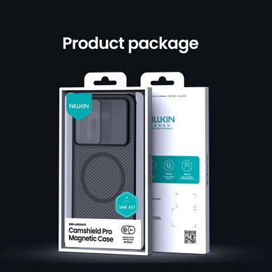 Захисний чохол NILLKIN CamShield Pro Magnetic (Clear Version) для Samsung Galaxy A57 (A576) - Transparent Black