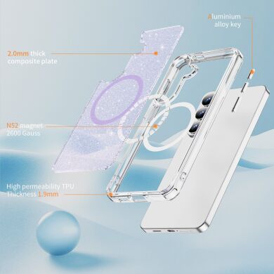 Захисний чохол Reframe Glitter Magnetic Case для Samsung Galaxy S26 Plus (S947) - Black