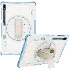 Защитный чехол Reframe Kickstand Strap для Samsung Galaxy Tab S7 FE / S7 Plus / S8 Plus / S9 Plus (T730/736/800/806/970/975/810/816) - Blue