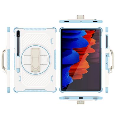 Защитный чехол Reframe Kickstand Strap для Samsung Galaxy Tab S7 FE / S7 Plus / S8 Plus / S9 Plus (T730/736/800/806/970/975/810/816) - Blue