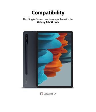 Захисний чохол RINGKE T Fusion для Samsung Galaxy Tab S7 (T870/875) / S8 (T700/706) - Clear