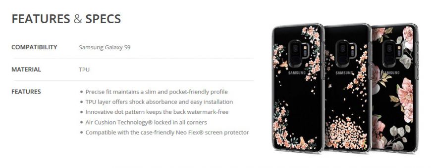 Захисний чохол Spigen SGP Liquid Crystal Blossom для Samsung Galaxy S9 (G960) - Nature
