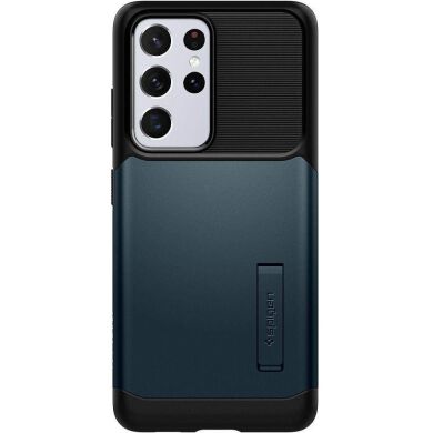 Защитный чехол Spigen Slim Armor для Samsung Galaxy S21 Ultra (G998) ACS02375 - Metal Slate