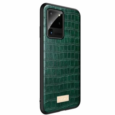 Защитный чехол SULADA Crocodile Style для Samsung Galaxy S20 Ultra (G988) - Green