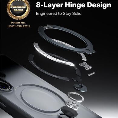 Защитный чехол TORRAS Ostand Q3 Spin (with MagSafe) для Samsung Galaxy S26 Ultra - Transparent