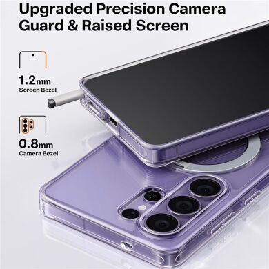 Защитный чехол TORRAS Ostand Q3 Spin (with MagSafe) для Samsung Galaxy S26 Ultra - Transparent